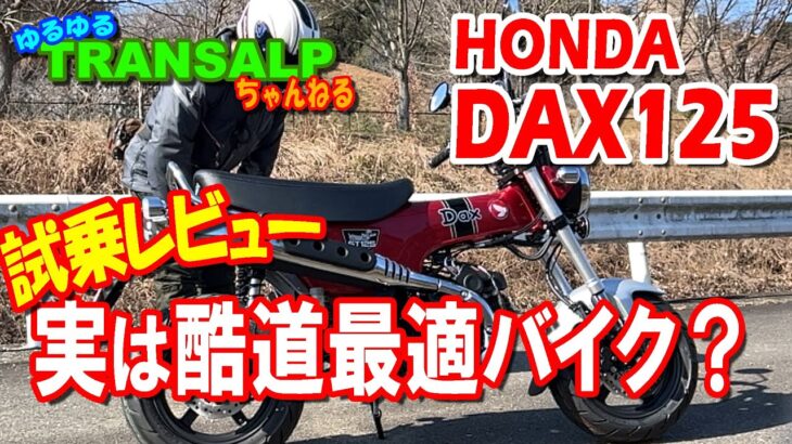 DAX125 試乗レビュー 酷道 ワインディング 編【 モトブログ 】 トランザルプ アドベンチャーバイク