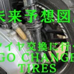 タイヤ交換に行くよ　　　　　　　　　　　　　　　　　　I’m going to change the tire.