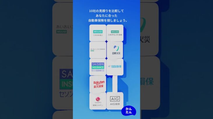 信頼と実績の10社の自動車保険を比較して、ベストな保険を見つけよう。