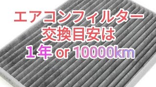 中古車を買ったらエアコンフィルターを確認しよう！セレナc26のフィルター交換はちょっと面倒…