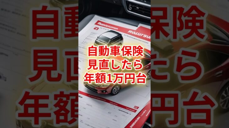 自動車保険料激減！年額11,280円で安心の補償内容 #自動車保険#保険見直し#楽天保険#節約術#家計管理#お得情報