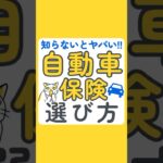 自動車保険の選び方