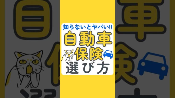 自動車保険の選び方