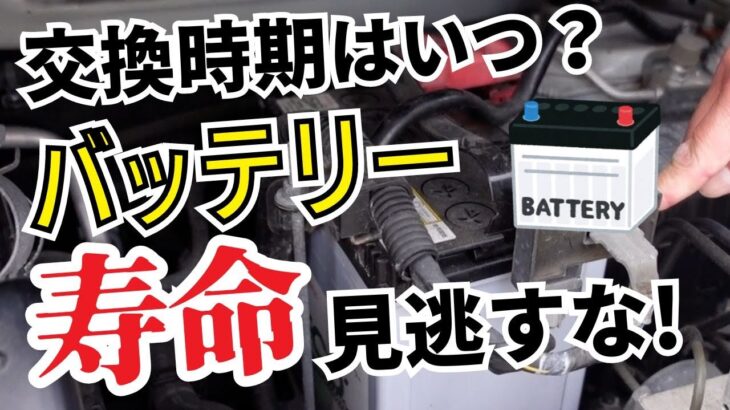 【初心者向け】バッテリーの寿命と交換タイミングをプロが解説