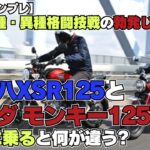 【試乗インプレ】原付二種・異種格闘技戦の勃発じゃー!! ヤマハXSR125とホンダ モンキー125は同時に乗ると何が違う?