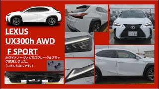 LEXUS　UX300h AWD F SPORTホワイトノーヴァガラスフレーク&ブラック試乗しました。コメントなしです。＃LEXUS　＃UX300h　＃AWD F SPORT