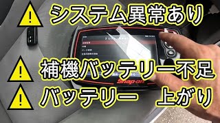 ⚠️　システム異常あり　😫　補機バッテリー不足　バッテリー　交換　動画　プリウス　ＺＶＷ３０ ３０　TOYOTA　PRIUS　ZVW30