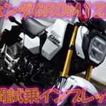 ホンダGROM125 2024年式【実走編】試乗インプレッション 超絶下りで超機敏！