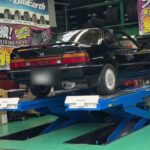 My 3rd gen prelude:タイヤガーデンでのタイヤ交換前後のリフトアップダウンするだけの動画