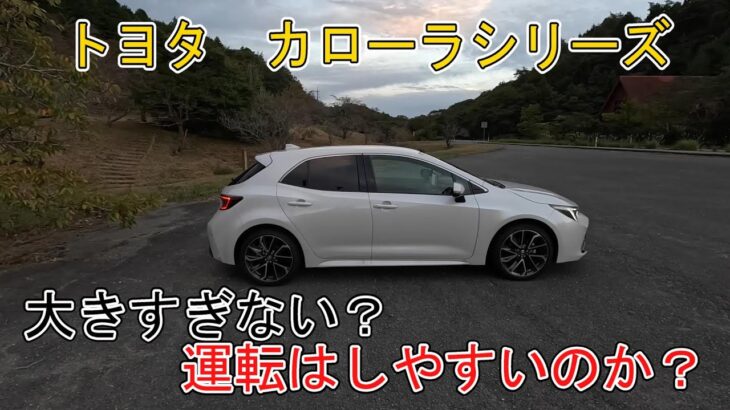 【今から買う人必見】トヨタ　カローラシリーズ　気になる車幅間　大きすぎない？　運転はしやすいのか？