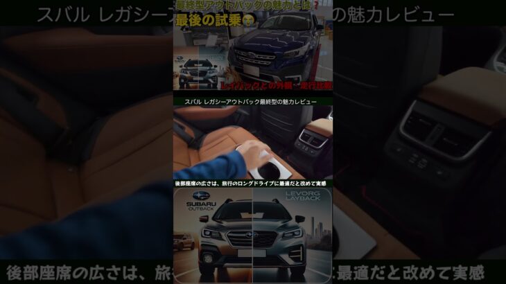 スバルレガシーアウトバック生産終了　最終型にフォレスターオーナーでレガシーツーリングワゴン、旧アウトバックオーナー試乗レビュー 後部座席 #アウトバック#フォレスター#スバル