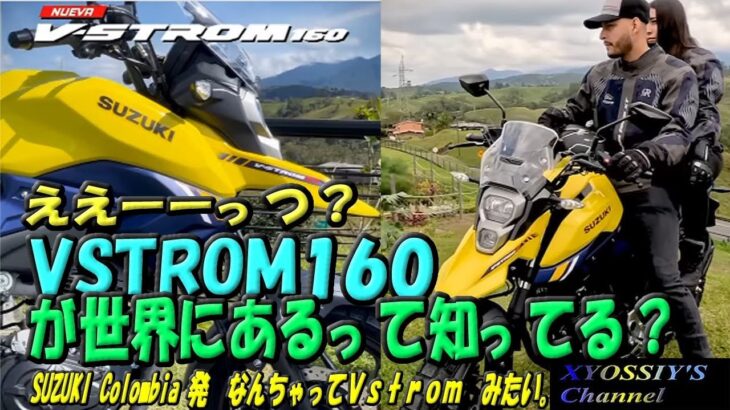 【SUZUKI V-Strom250】番外編：VSTROM160が南米でデビュー！！！コンパクトななんちゃってVストロームか？？？