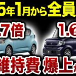 【許せない】◯◯な車は維持費が超値上がりします。軽自動車は全員対象の制度改定が闇すぎる【ゆっくり解説】