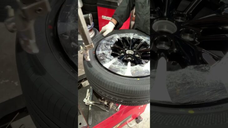 225/55R19 新品ホイール組込み アルファード #タイヤ交換