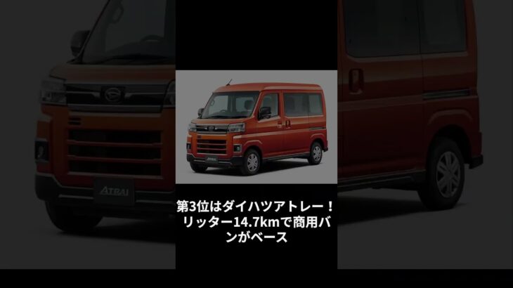 ２０２５年！燃費が悪い軽自動車５選