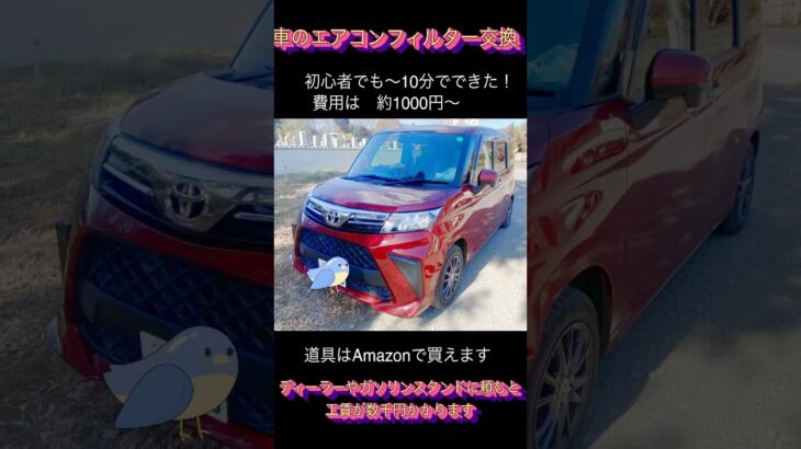 素人でも車の”エアコンフィルター交換”ができる（約1000円）