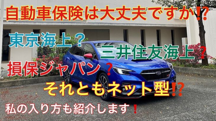 あなたが加入する自動車保険のプランに自信はありますか⁉️私の場合のお得な入り方を紹介します❗️