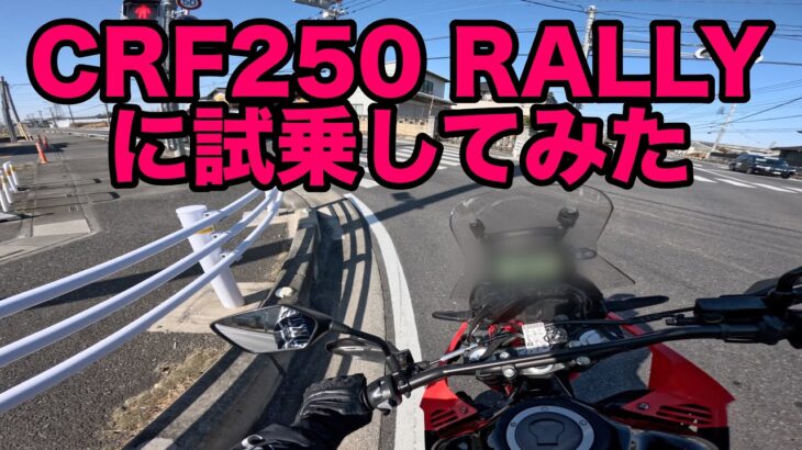 CRF250 RALLYに試乗してみた #gsxs750 #crf250rally #crf250ラリー #honda #suzuki #exhaust #bikelife #motovlog