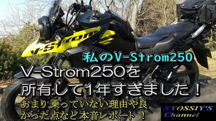 【SUZUKI V-Strom250】【SUZUKI V-Strom250】V-Strom250を買ってから１年過ぎました。そこまでの感想を！