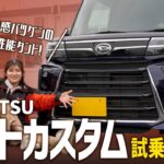 【タントカスタムRS/高速編】高級感抜群のスライドカーを試乗レビュー！風が強い日の走行性は？合流の加速は？【DAIHATSU/前編】