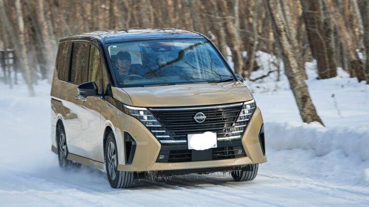 【試乗】日産の様々な車を氷雪の上で走らせてみた！電動4WDの驚異的な性能を体感。