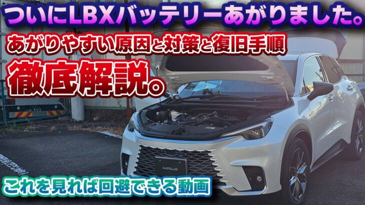 【改良されるのも必然】バッテリー上がりしやすくなっている新世代レクサス。ついに私のレクサスLBXも上がってしまいました。どうして従来よりも上がりやすくなっているのか、原因や対策を交え徹底解説。そして…