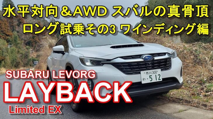 スバル【レヴォーグ レイバック】ロング試乗その3 SUBARU LEVORG LAYBACK Limited EX AWD ワインディング編