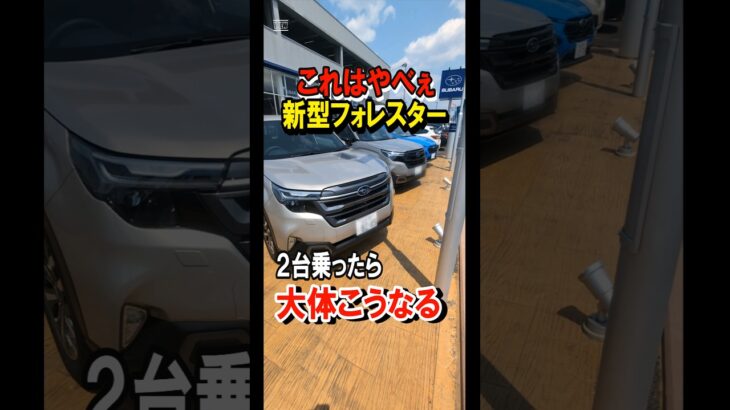 【爆売れ中】スバルの新型フォレスター乗り比べたら大体こうなるw　ガソリンターボは予想外によき♪　#subaru #試乗