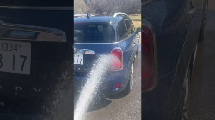 タイヤ交換前に洗車