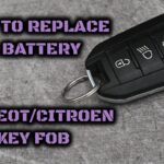 How to replace the battery on a Peugeot/Citroen Key Fob