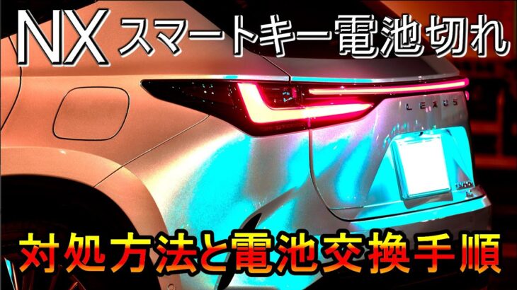 【LEXUS NX】いざという時のために！スマートキー電池切れ対処方法と電池交換手順 2025-04-26