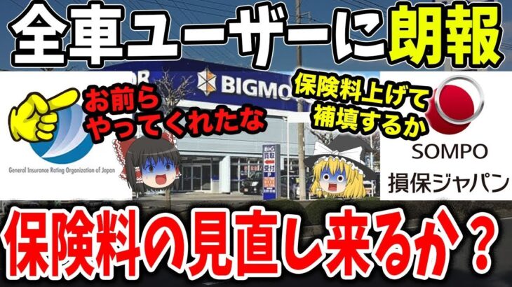 【救済】ビッグモーターの保険金不正で損した全車ユーザー料率を救済か【ゆっくり解説】