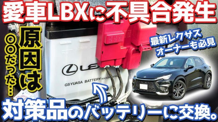 【その対応はダメでしょ…】レクサス LBX オーナーズレポ！バッテリー上がりで対策品に交換したので詳細をレポート。【LEXUS LBX Relax】