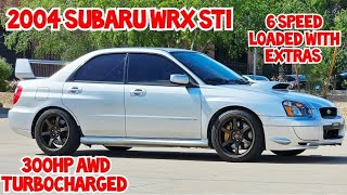 $24,900 TEST DRIVE! 2004 Subaru WRX STI, 6-speed manual AWD, Factory rated at 300hp Garaged From New