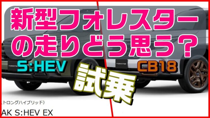 新型フォレスター試乗！元SKEフォレスター乗りの感想は・・・【SUBARU FORESTER】