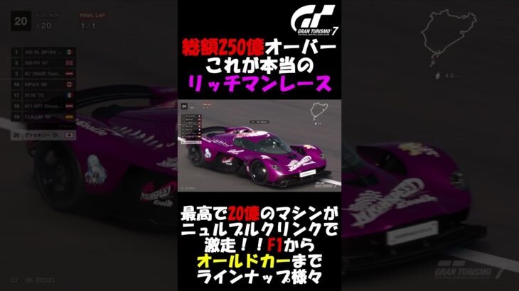 【GT7】グランツーリスモ7内での超高級車ばかり！ #shorts