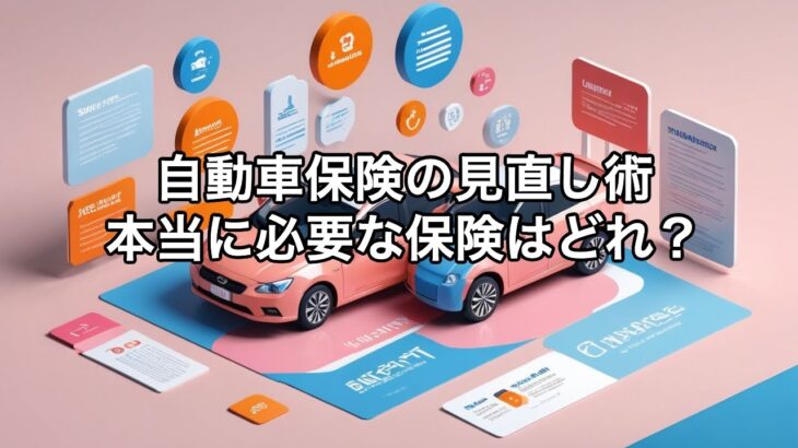 自動車保険は何が必要？払い過ぎ注意！自分に合った保険を契約しよう
