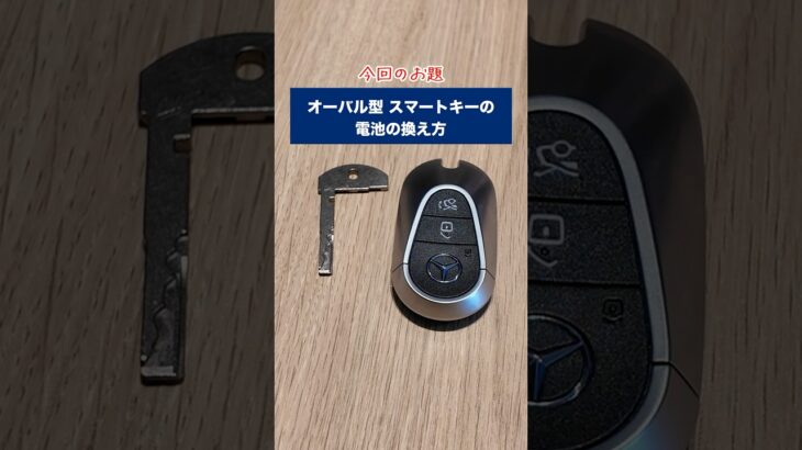 オーバル型スマートキーの電池の換え方🔋