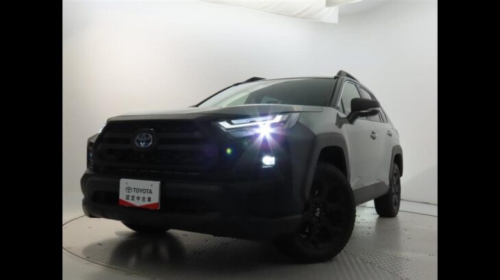 トヨタRAV4 HV 2.5アドベンチャーオフロードⅡ 元試乗車､走行距離5,000km､年式2023年､車検2026年1月､総合評価５､内外装共にとてもきれいな状態です､お買得の4,216,000円