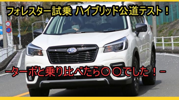 【フォレスター試乗】「ハイブリッド公道テスト！」 ターボと乗り比べたら〇〇でした！