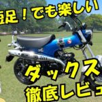 ダックス125の試乗レビュー スペック 燃費 デザイン 一般道 ワインディング honda dax125 review