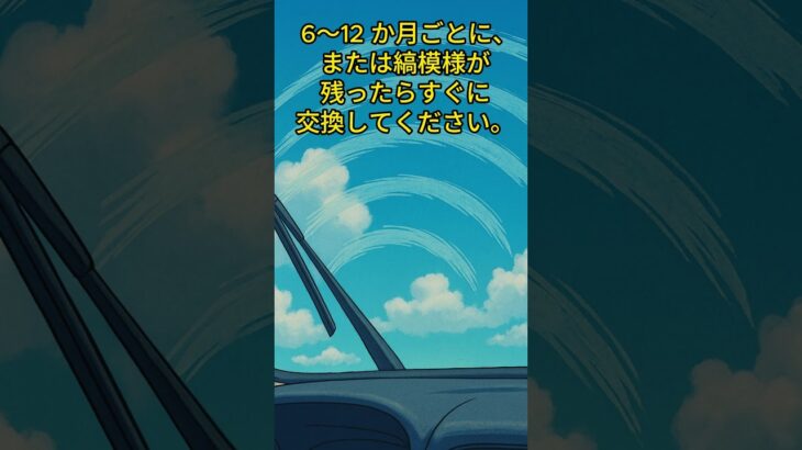 🚗ワイパー交換してる？命を守るクリア視界の秘密! #Shorts