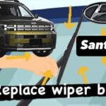 How to change wipers on Hyundai Santa Fe , step-by-step instructions