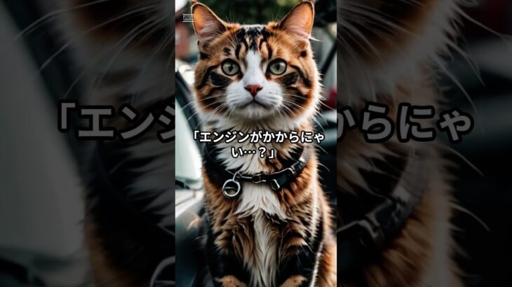 バッテリー交換するにゃ　#自動車整備士　#整備士　#猫　#もふもふ　#バッテリー交換
