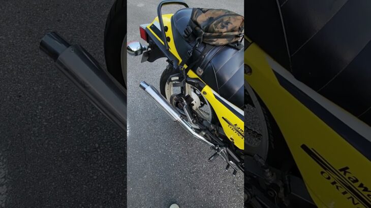 kawasaki gpz400f マフラー交換