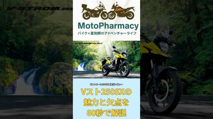 【Vスト250SX】60秒で分かる魅力と欠点 リアル試乗レビュー！#shorts