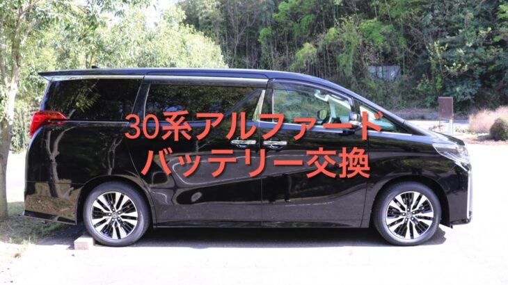 30系アルファードバッテリー交換