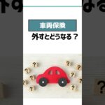車両保険はいつまでつける？外すタイミングは？ #自動車保険 #車両保険 #任意保険