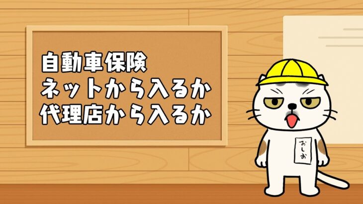 【VTuber】自動車保険、ネット保険か、代理店型か。