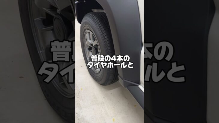 【ジムニーのスペアタイヤって】#ジムニー #jimny #愛車紹介 #タイヤ交換 #車好きと繋がりたい #車好き #suzuki #suzukijimny #スズキ #ジムニーカスタム